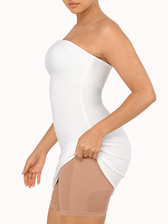 Tummy Tucking Seamless Bodysuit with Removable Straps