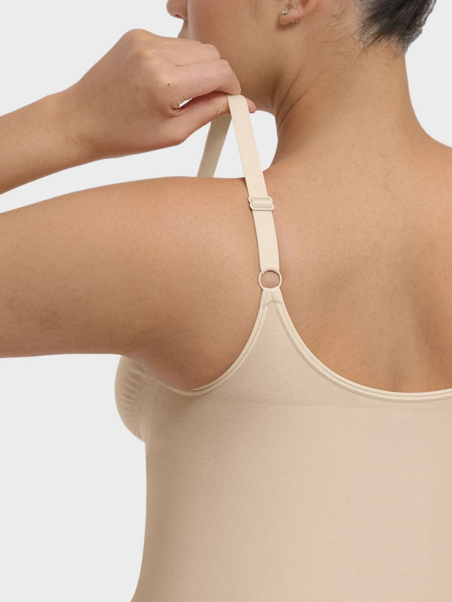 Tummy Tucking Seamless Bodysuit with Corset Zipper
