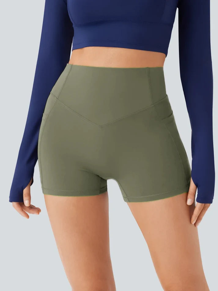 High Waisted Tummy Control Shaping Training Leggings (2 Pack)