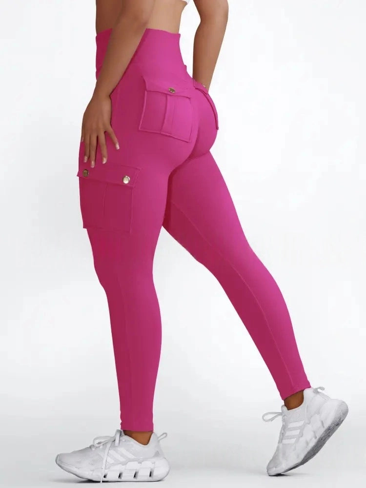 Leggings de soulèvement des fesses de poche de cargaison