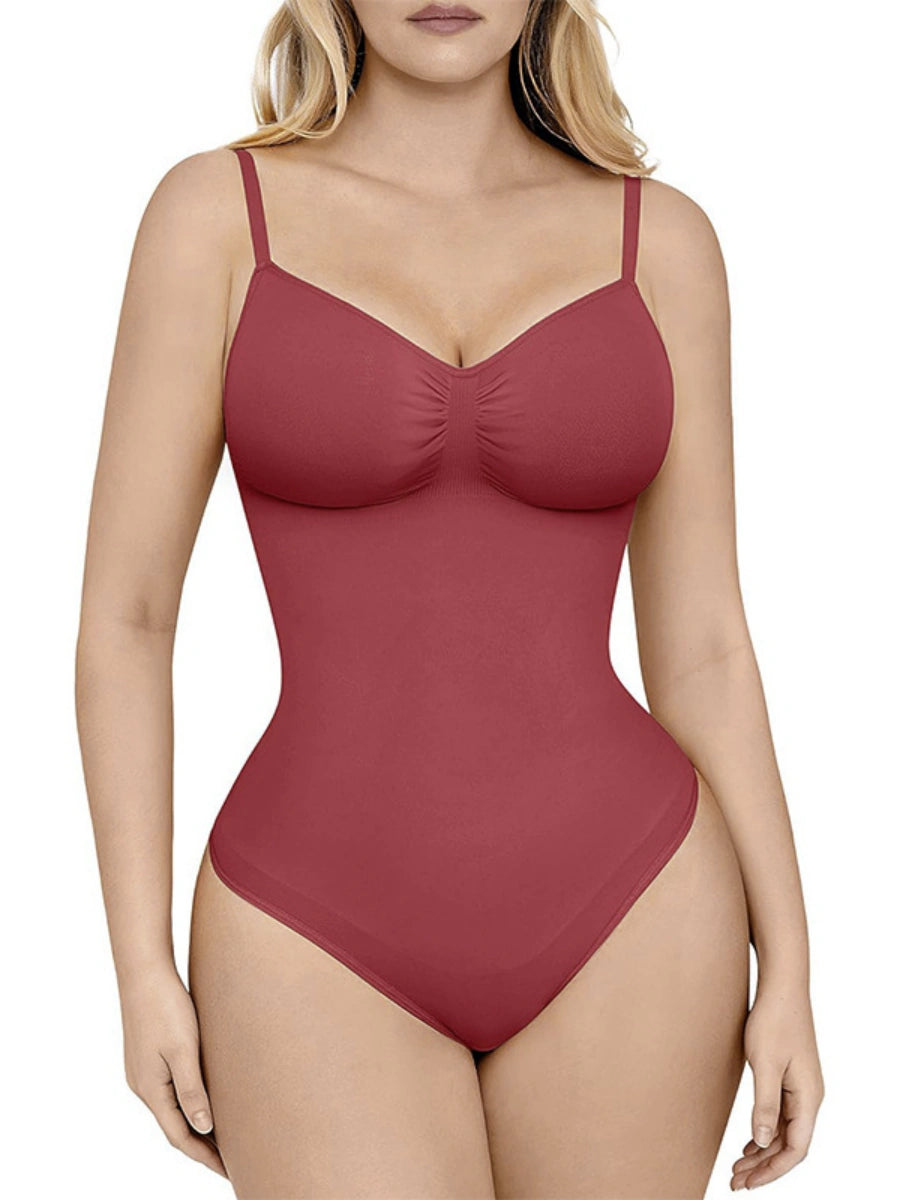 Tummy Tucking Seamless Thong Bodysuit
