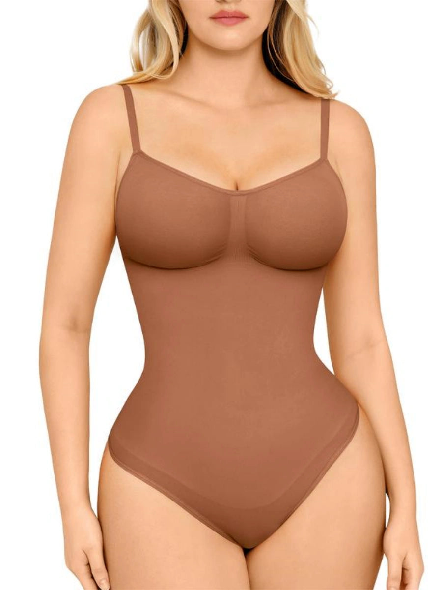 Tummy Tucking Seamless Thong Bodysuit