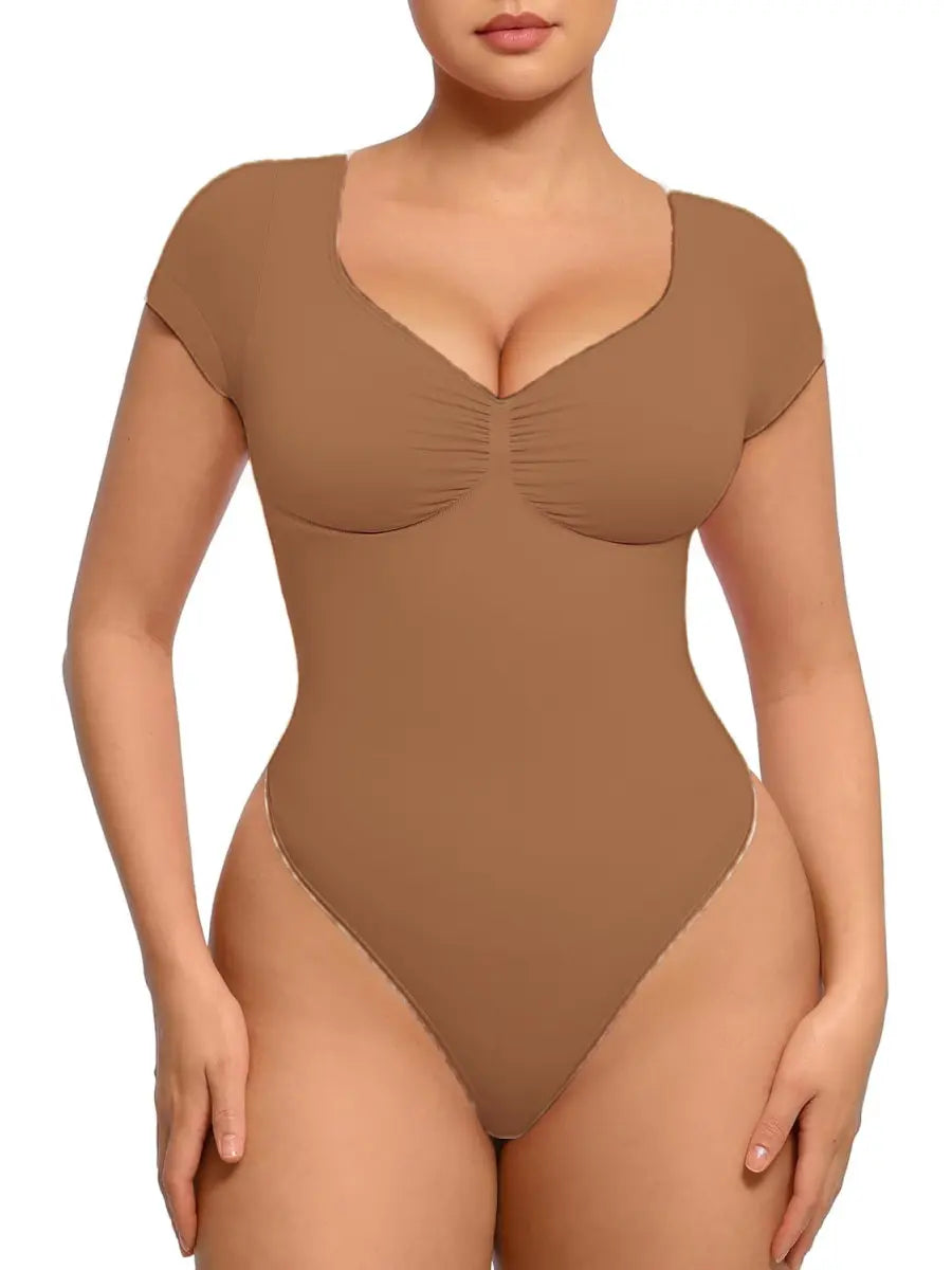 Tummy Tucking Seamless Bodysuit - Longsleeved
