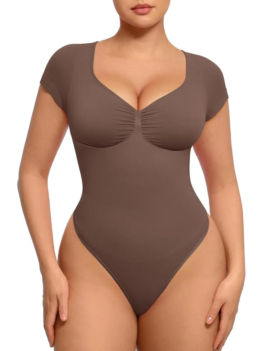 Tummy Tucking Seamless Bodysuit - Longsleeved