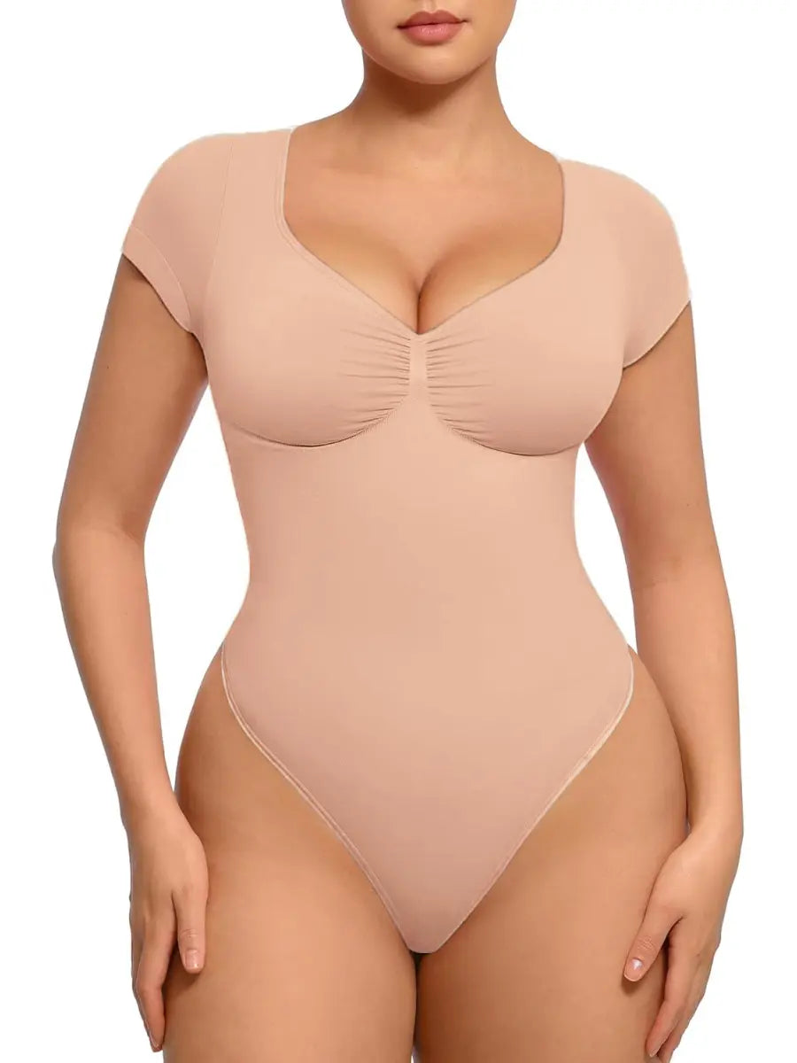 Tummy Tucking Seamless Bodysuit - Longsleeved