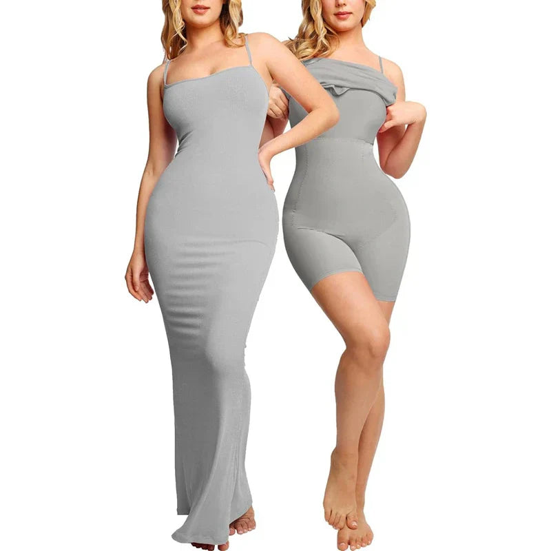 Tight Shaper Dress with Slim Tummy and Built-in 360° Firm and Slimming Butt Lifter