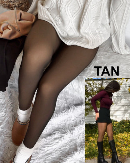 BlissShe® Translucent Fleece Lined Tights