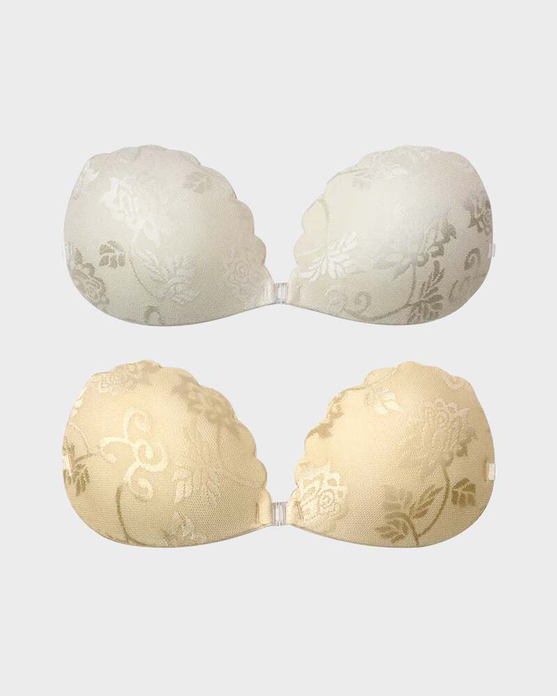 BlissShe® Lace Invisible Reusable Push Up Bra With Removable Straps