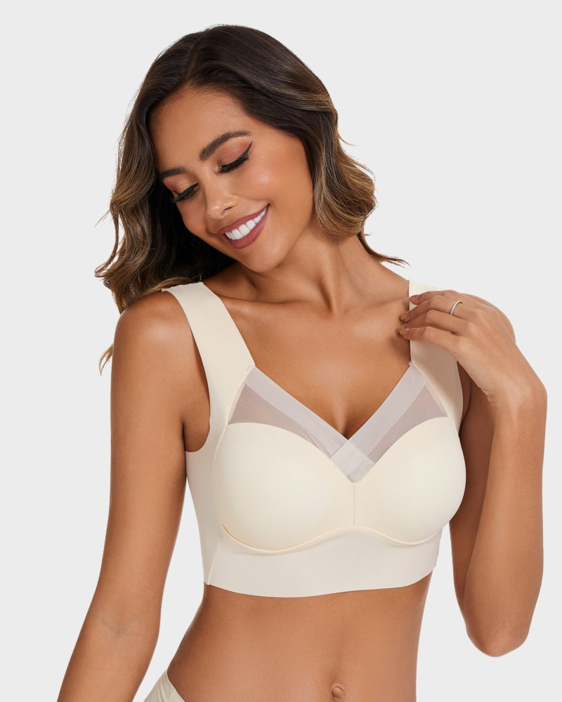 BlissShe® Comfortable Smoothing Mesh Bra