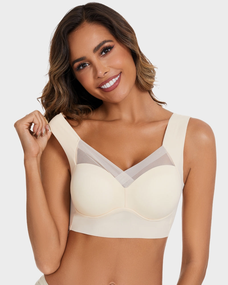 BlissShe® Comfortable Smoothing Mesh Bra