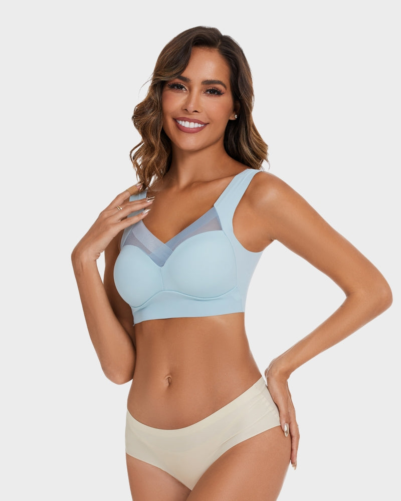 BlissShe® Comfortable Smoothing Mesh Bra