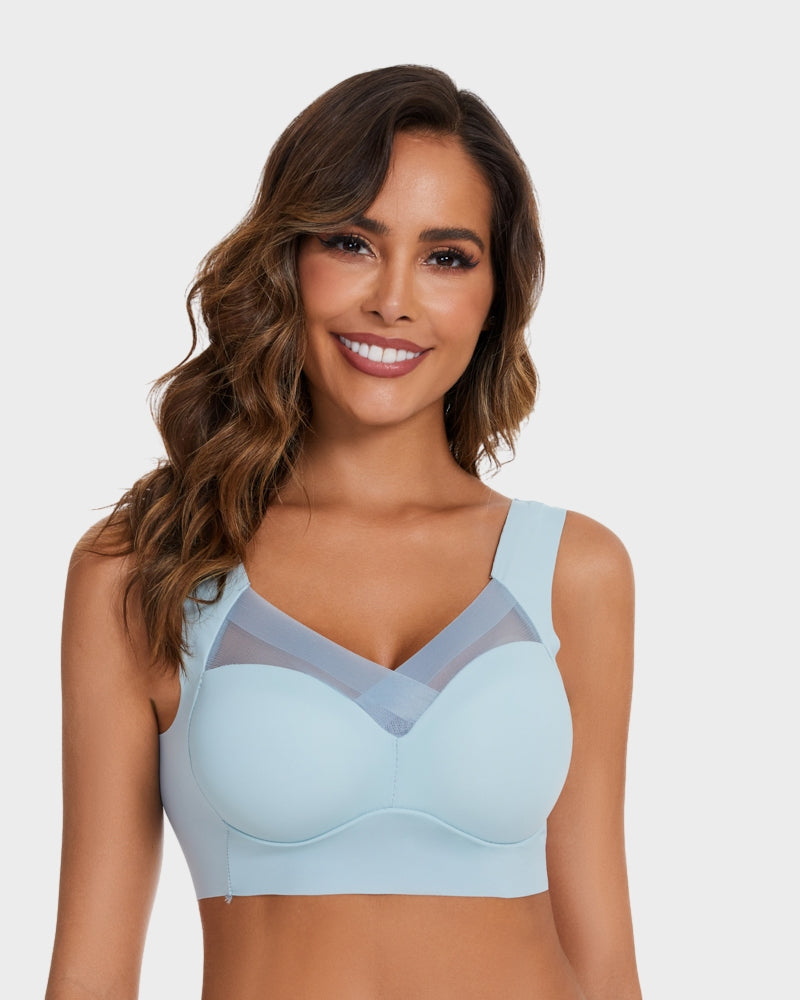 BlissShe® Comfortable Smoothing Mesh Bra