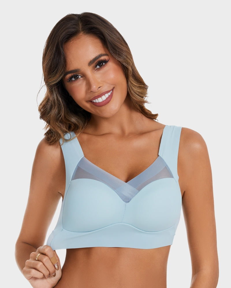 BlissShe® Comfortable Smoothing Mesh Bra