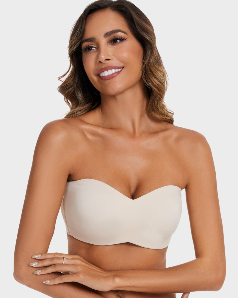 BlissShe® Full Support Non-Slip Convertible Bandeau Bra