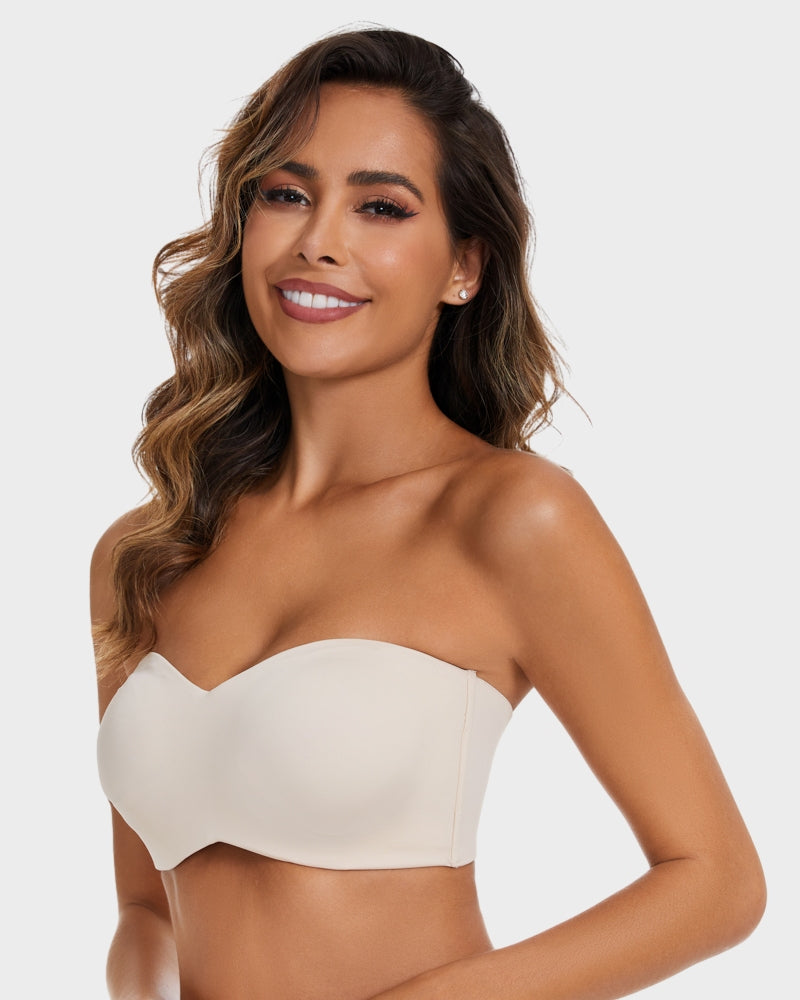 BlissShe® Full Support Non-Slip Convertible Bandeau Bra