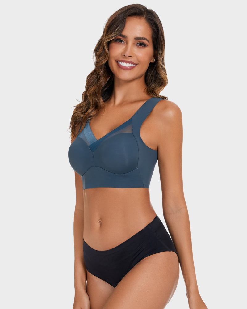 BlissShe® Comfortable Smoothing Mesh Bra