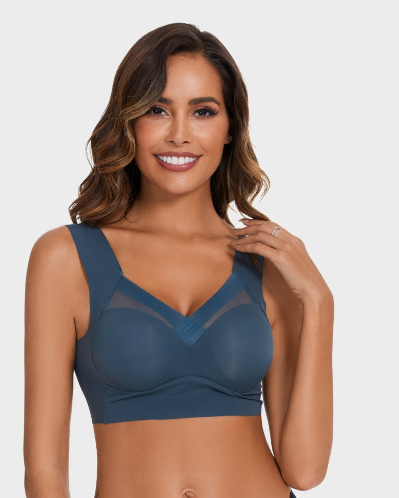 BlissShe® Comfortable Smoothing Mesh Bra