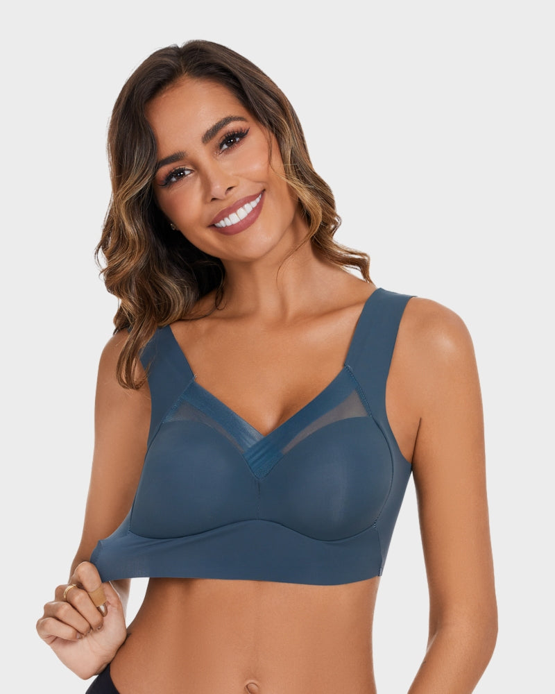 BlissShe® Comfortable Smoothing Mesh Bra