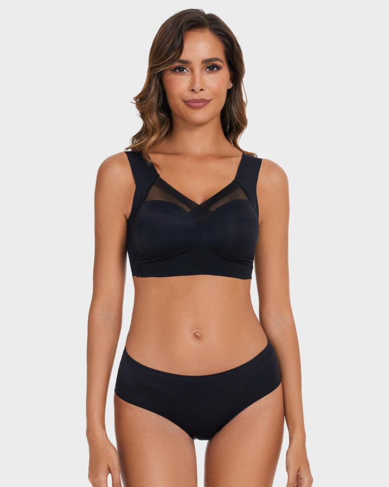 BlissShe® Comfortable Smoothing Mesh Bra