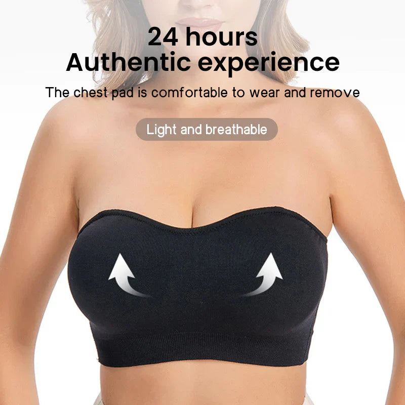 BlissShe® Non-Slip Bandeau Seamless Wireless Strapless Bra