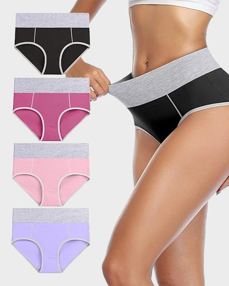 BlissShe® High Waist Breathable Cotton Panty