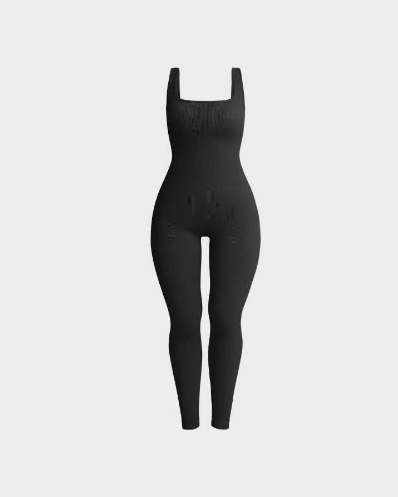 BlissShe® Square Neck Jumpsuit Onesie