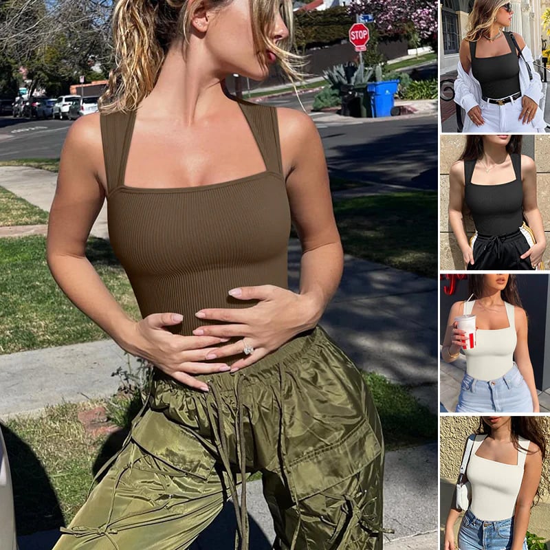 🔥Last Day 49% Off✨Sleeveless Tummy Control Tank Tops Bodysuits