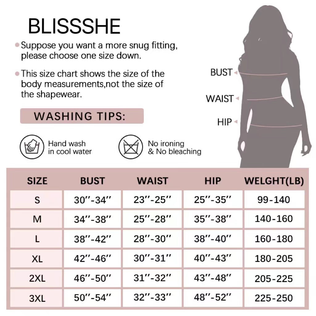 BlissShe® Smoothing Seamless Full Body Shaper (BOGO Pack)