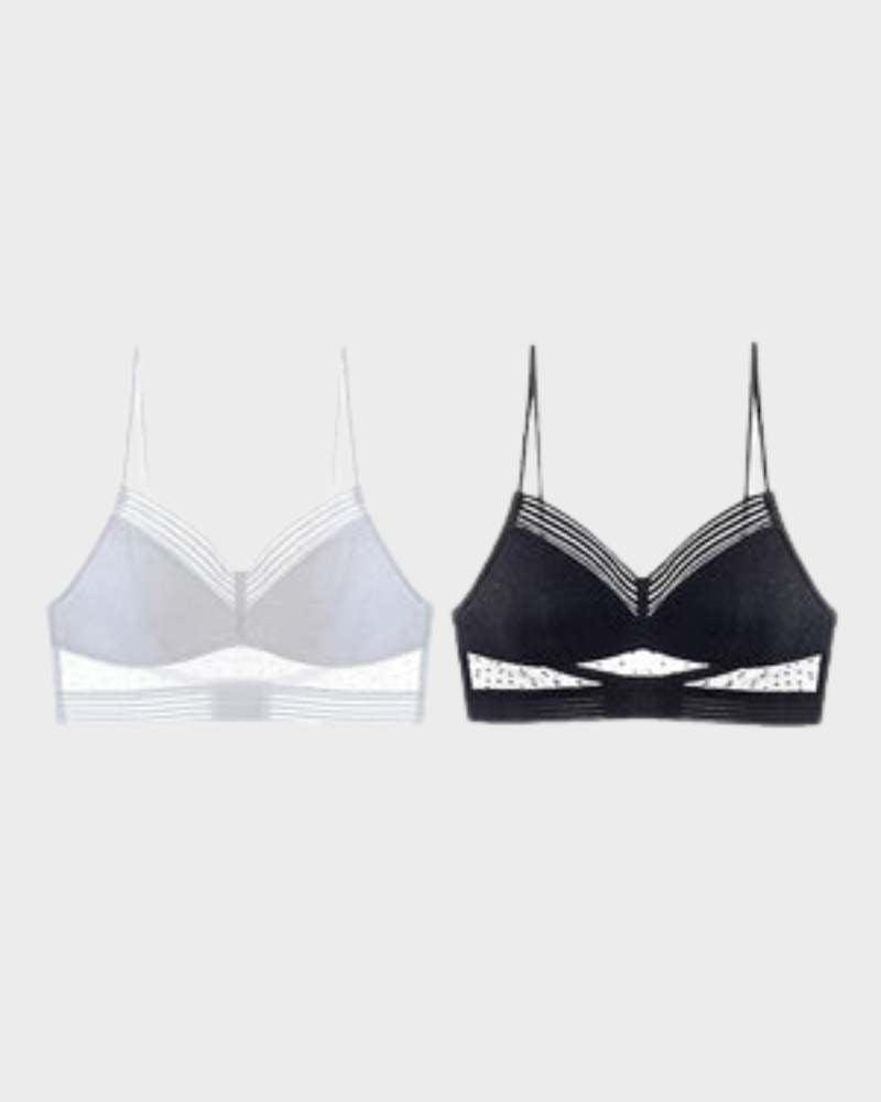 BlissShe® Extra-Wide Stretchy Band Soft Lace Bra