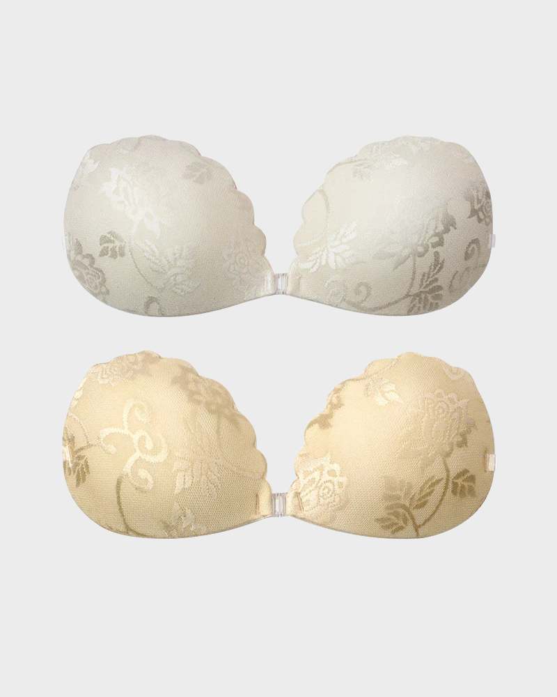 BlissShe® Lace Invisible Reusable Push Up Bra With Removable Straps