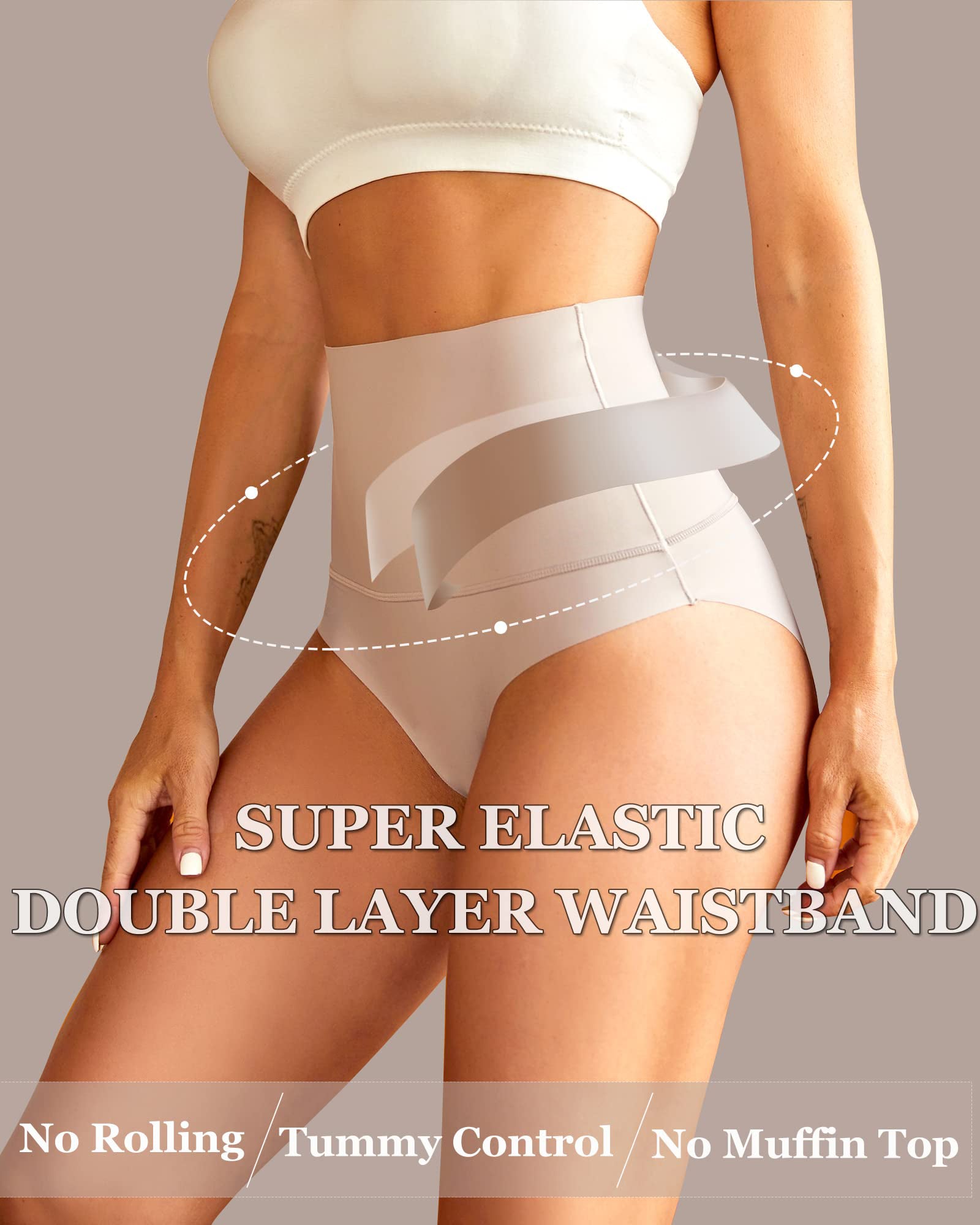 BlissShe® 3-Pack High Waisted Tummy Control Briefs