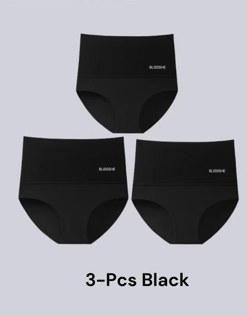 BlissShe® 3-Pack High Waisted Tummy Control Briefs