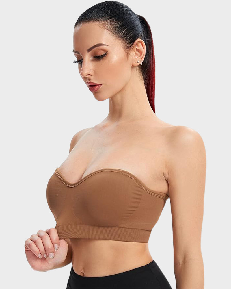 BlissShe® Non-Slip Bandeau Seamless Wireless Strapless Bra