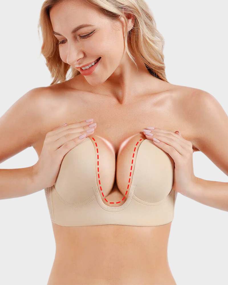 BlissShe® Push Up Plunge Bra