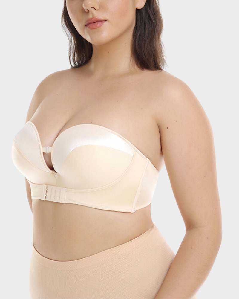 BlissShe® Strapless Push up Breathable Plus size bra