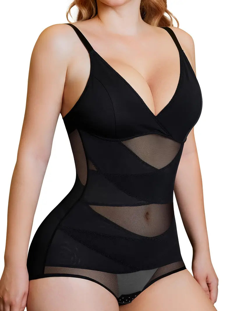 BlissShe® V Neck Mesh Breathable Shapewear