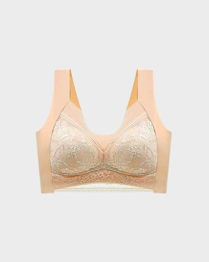 BlissShe® Wireless Comfort Lace Silk Push Up Bra