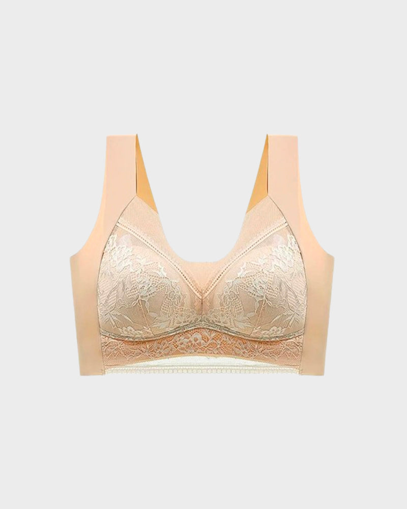 BlissShe® Wireless Comfort Lace Silk Push Up Bra