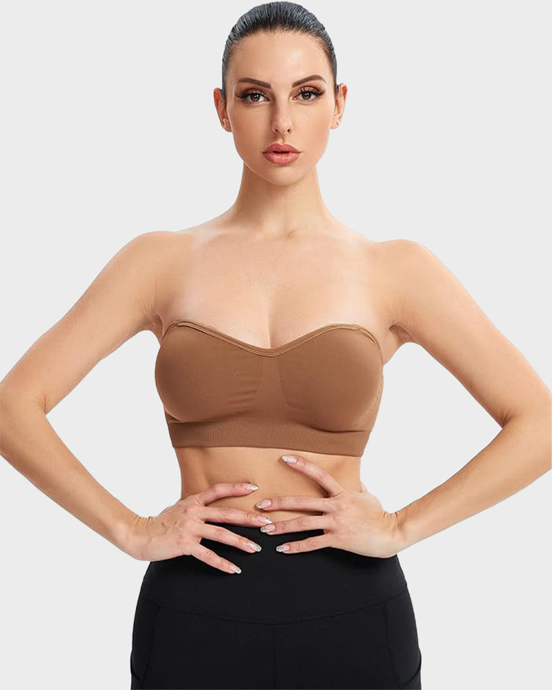 BlissShe® Non-Slip Bandeau Seamless Wireless Strapless Bra