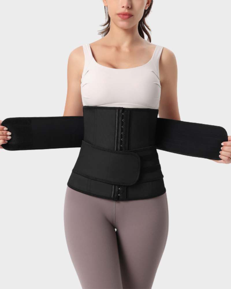 BlissShe® Latex Buckle Waist Corset Belt