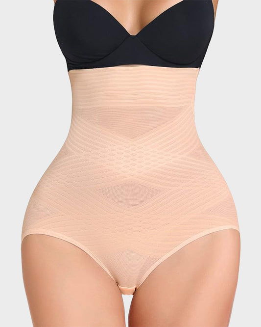 Schlankes Cross-Design für Damen, hohe Taille und Hüftlift-Body, Shapewear