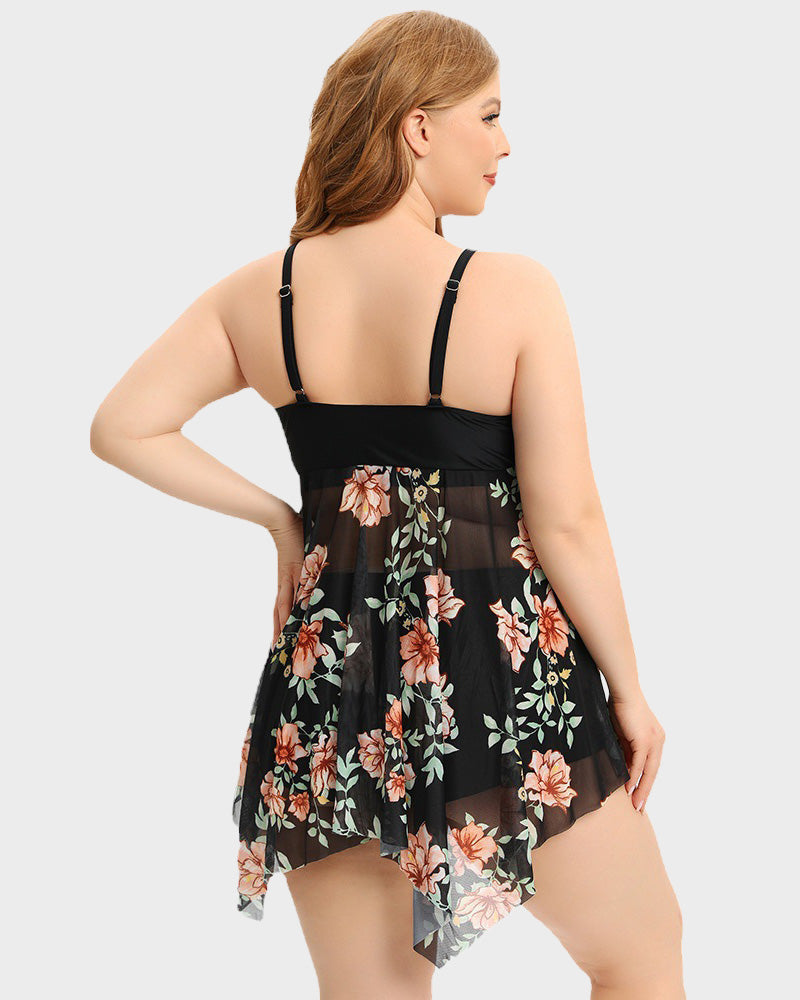 BlissShe® Floral Swimsuit