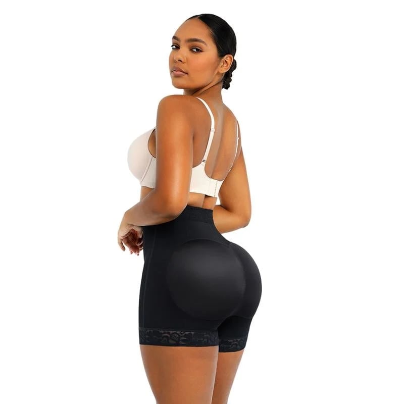 ⏰LAST DAY 49% OFF⏰Lace Steel Boned Butt Enhancer Shorts Shapewear💃🏽