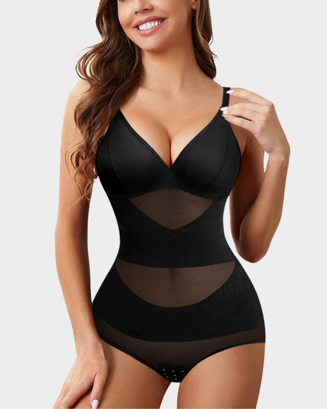 BlissShe® V Neck Mesh Breathable Shapewear