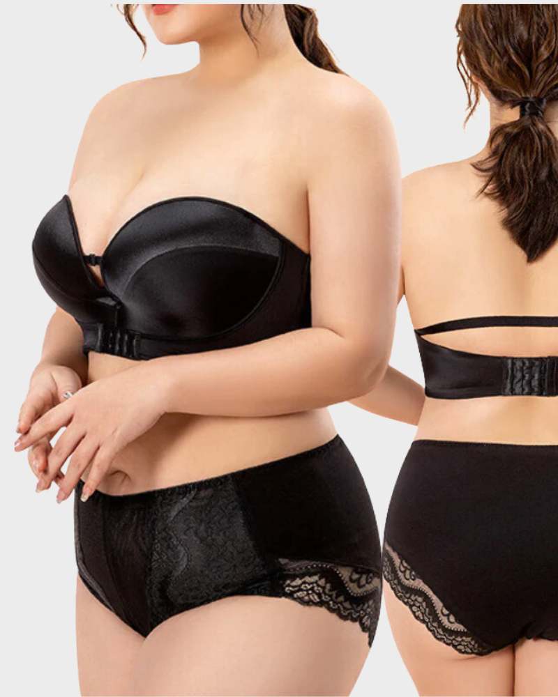 BlissShe® Strapless Push up Breathable Plus size bra