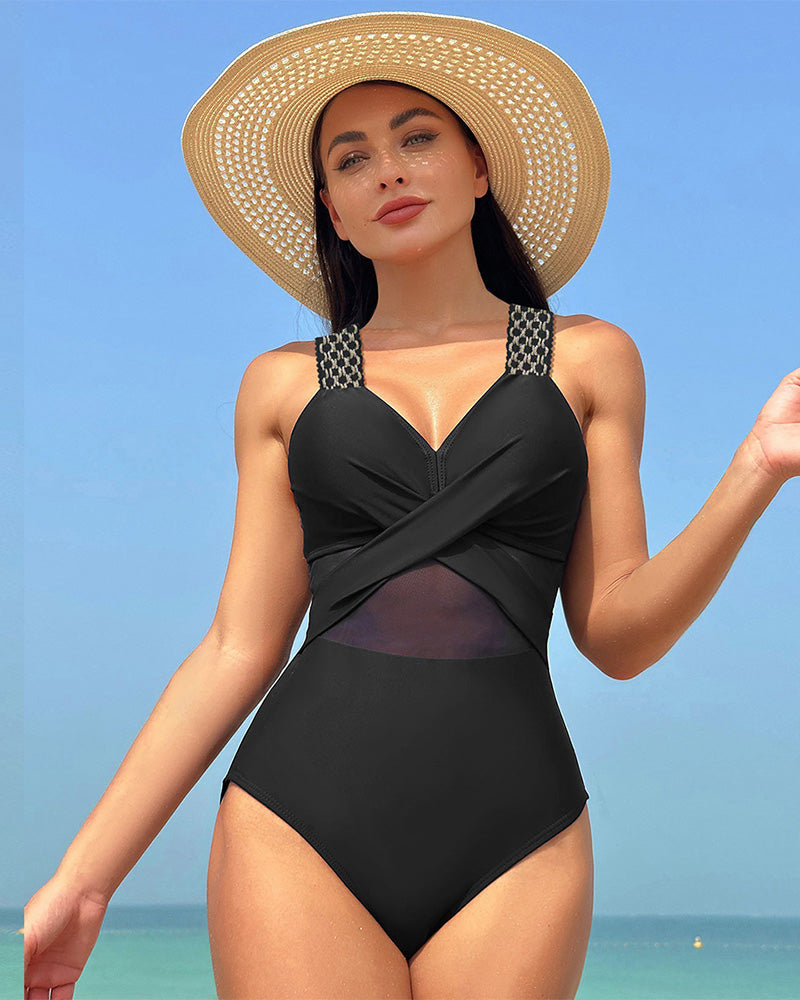 BlissShe® Front Crossover Slimming Swimwear