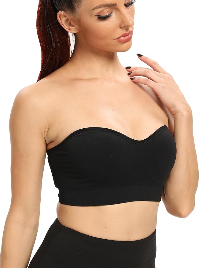 BlissShe® Non-Slip Bandeau Seamless Wireless Strapless Bra