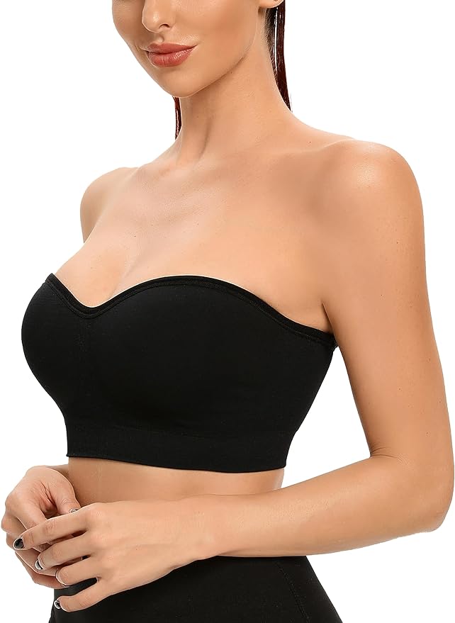 BlissShe® Non-Slip Bandeau Seamless Wireless Strapless Bra