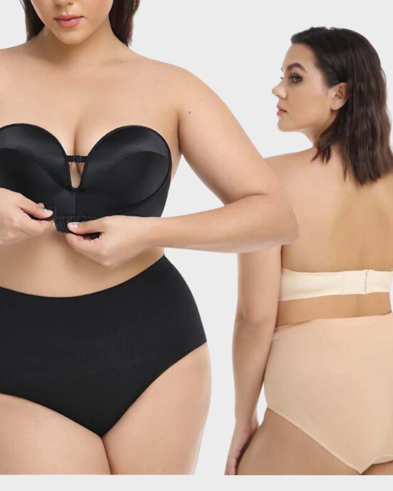 BlissShe® Strapless Push up Breathable Plus size bra