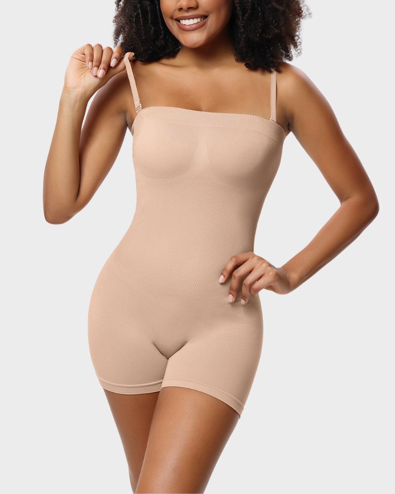 BlissShe® Strapless Slip Shapewear Bodysuit